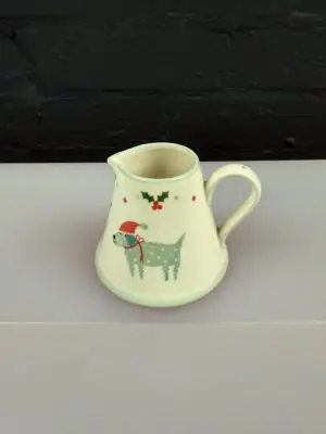 Susie Watson Designs Christmas Dog Baby Pitcher Jug 8 cm High