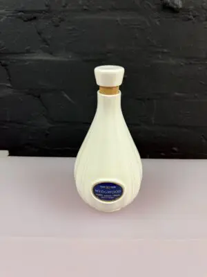 Wedgwood Aged 30 Years Blended Scotch Whisky Bottle White China RARE 8.75" High