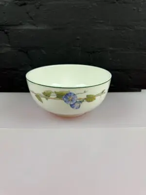 Wedgwood Blue Delphi Salad Fruit Serving Bowl 8" Wide x 3.75" High