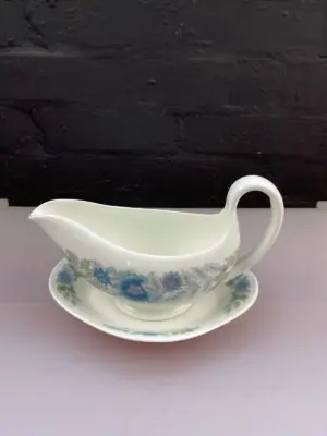 Wedgwood Clementine Gravy Boat Sauce Jug and Stand / Drip Plate Set 7 Available