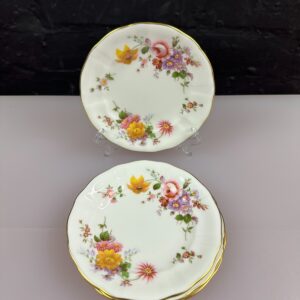4 x Royal Crown Derby Posies Small Tea / Side Plates 5" Wide Set Red Stamps (2)