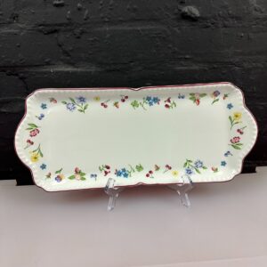 Johnson Brothers Fleurette Rectangle Serving Platter Tray 38.5 cm x 16.5 cm