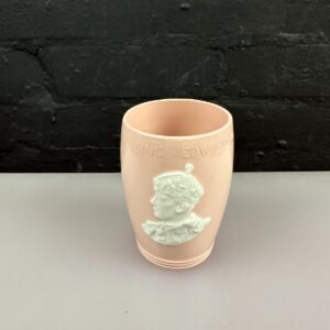Rare Pink Johnson Bros Beaker Coronation of H.M. King Edward VIII 1937 11 cm