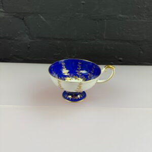 Aynsley Vintage Blue and Gold Replacement Footed Tea Cup Pattern 287