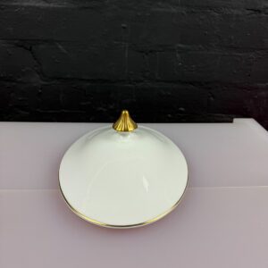 Royal Doulton Oval Replacement White and Gold Vegetable Serving Dish Tureen Lid