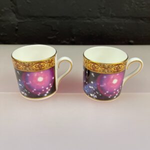 2 x Wedgwood 1999 Celebration Galaxy Stars Coffee Cups