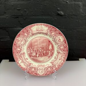 Wedgwood Georgia Historical Dinner Plate Tomochichi and His Companions 10.5"