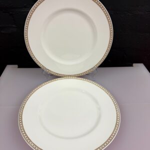 Wedgwood Ulander Gold Dinner Plates 27.5 cm Wide Set of 2