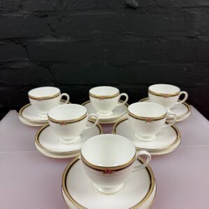 Wedgwood Clio Tea Trios Cups Saucers and Side Plates Set of 6