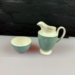 Royal Doulton Cascade D.6457 Milk Cream Jug 5.25" and Open Sugar Bowls Set