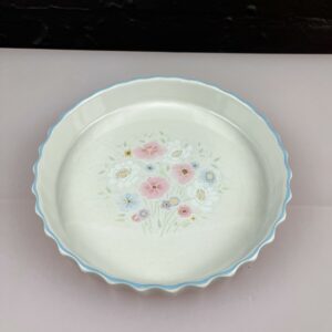 Poole Dawn Ballet Fluted Flan Quiche Dish 7.75" Wide