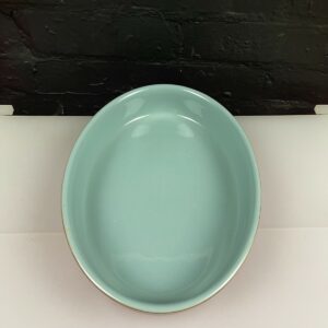 Denby Homestead Brown and Blue Oval Vegetable Roasting Dish 11.5" x 9" x 2.1"