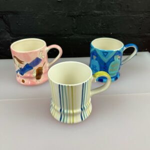 3 x Whittard of Chelsea Tea / Coffee Footed Mugs Mixed Adults Full Size Mugs