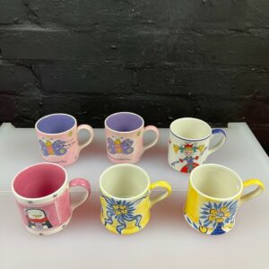 6 x Whittard of Chelsea Tea / Coffee Mugs Mixed Children's Kids Size Mugs