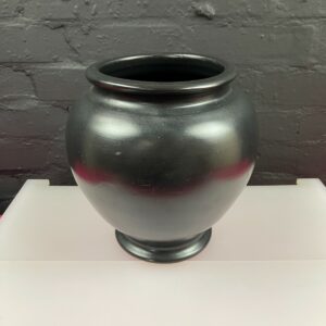 Denby Bourne Large Black Vase 10" High 10.25" Wide RARE Unseen
