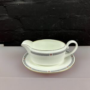 Coalport Copley Gravy Boat / Sauce Jug and Stand / Drip Plate Set