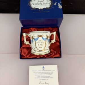 Royal Crown Derby Birth of Prince Harry Loving Cup Boxed & Certificate 109 1984