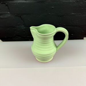Bourne / Denby Windsor Green Ribbed Large  Milk / Cream Jug 5.75" High