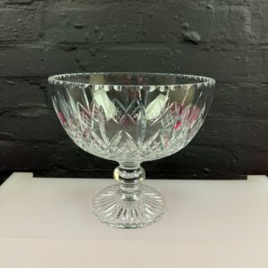 Stuart Crystal Large Footed Pedestal Center Piece Bowl 23 cm High 25 cm Wide
