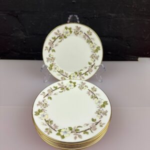 8 x Minton China Rose S.724 Tea / Side Plates 16 cm Wide Set