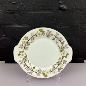 Minton China Rose S.724 Eared Cake / Bread Plate 25.5 cm Wide