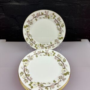 6 x Minton China Rose S.724 Salad Plates 8.25" Wide 2 Sets Available