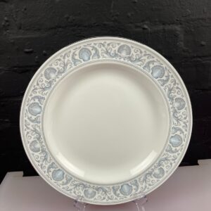 Wedgwood White Dolphins R4652 Round Serving Platter Chop Plate 34 cm 2 Available