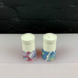 Portmeirion Botanic Blooms Cruet Set Salt and Pepper Pots 3.75" High Set