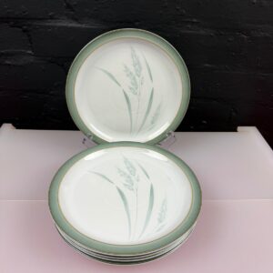 Denby Regency Green Meadow Salad Plates 22 cm Wide Set of 5 1st Quality