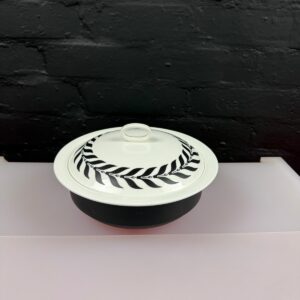 Wedgwood Sparta Black & White Covered Vegetable Serving Dish Tureen 2 Available
