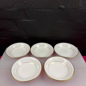 Spode Classic Gold Y8406 Cereal Bowls 17 cm Wide Set of 5