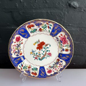 Masons Ironstone Historic Plate Collection Blue and Gold 25 cm Wide