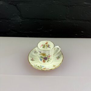 Royal Worcester Roanoke Demitasse Coffee Cup / Can and Saucer Set