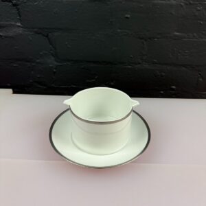 Thomas Silver Band Germany Gravy Jug / Sauce Boat and Fixed Stand