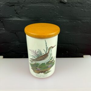Portmeirion Birds of Britain Large Storage Jar 21 cm High Grey Phalarope