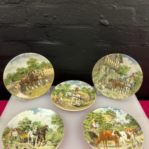 Wedgwood Life On The Farm Collectors Plates 8" Wide Set of 5