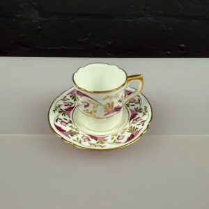Royal Crown Derby Princess A.1281 Coffee Cup Saucer Set XXXIII 1970