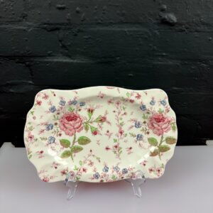 Johnson Brothers Bros Rose Chintz Rectangle Serving Tray Platter 37 cm x 17.5 cm