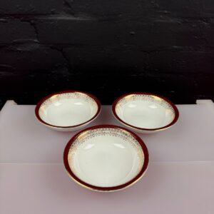 Royal Grafton Majestic Red Cereal Bowls 6" Wide Set of 3