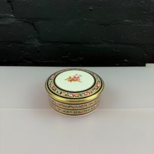 Wedgwood Clio Large Round Covered Lidded Trinket Dish / Box 5.25" Wide
