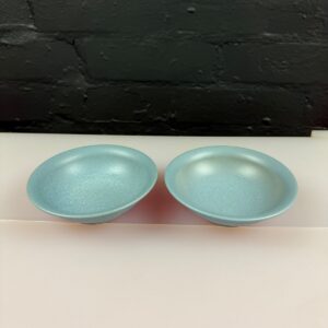 Denby Impression Blue Small Shallow Fruit Bowls 5.25" Wide Set of 2