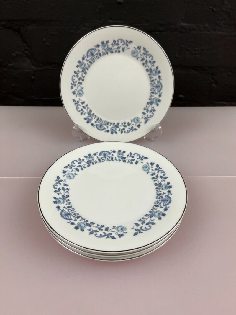 4 x Noritake Royal Blue Tea / Side Plates 6.5