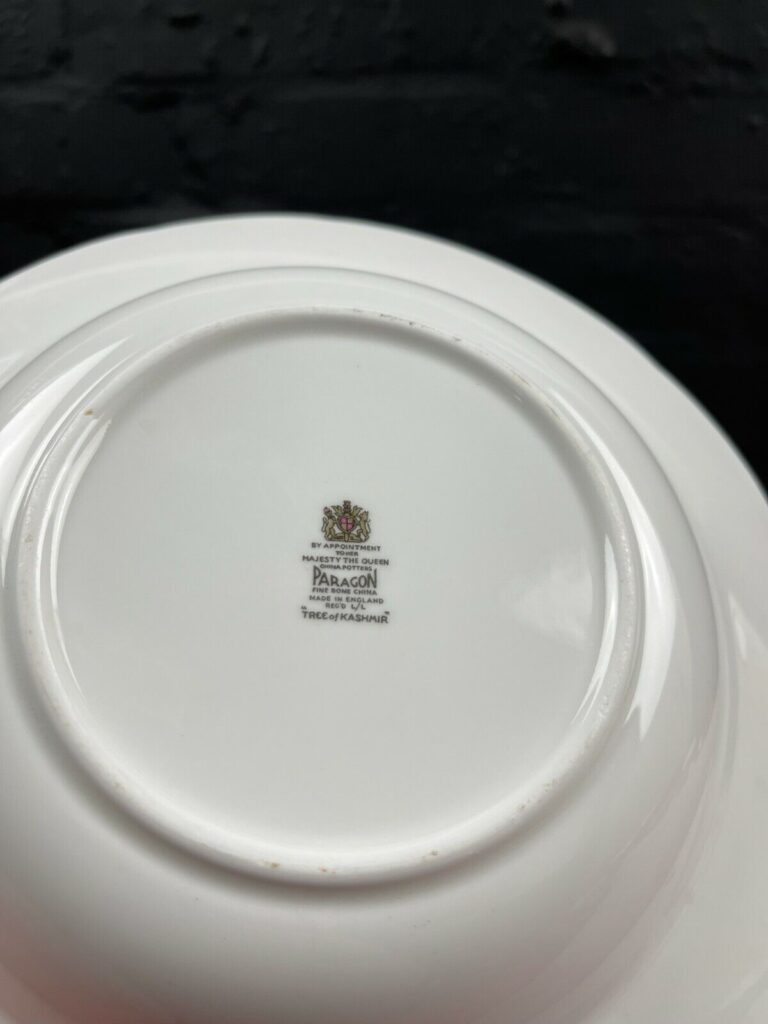 4 x Royal Albert Paragon Tree of Kashmir Rimmed Soup Pasta Bowls 