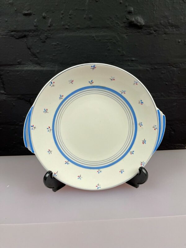 Wedgwood and Co 3324 Vintage Eared Cake Plate Art Deco Unseen Pattern ...